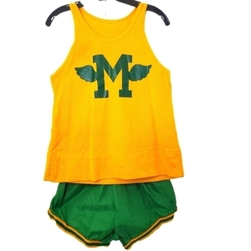 Vintage 50s Track Uniform or High School Basketball‎ Jersey Shorts Set Halloween